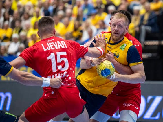 Handball, International match, Sweden - Croatia
