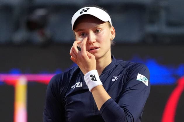 Elena Rybakina of Kazakhstan during the match against Elina Svitolina of Ukraine at the Internazionali BNL d Italia 2026 tennis tournament at Foro Italico in Rome (Italy) on May, 13, 2026. AntoniettaxBaldassarre