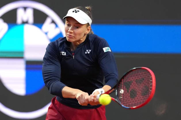 Elena Rybakina of Kazakhstan during the match against Elina Svitolina of Ukraine at the Internazionali BNL d Italia 2026 tennis tournament at Foro Italico in Rome (Italy) on May, 13, 2026. AntoniettaxBaldassarre
