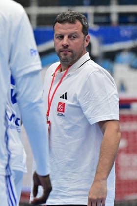 Head coach of France Guillaume Joli during the World Handball Championship qualification playoff men s match: Czechia vs France in Brno, Czech Republic, May 13, 2026. (CTKxPhoto VaclavxSalek) CTKPhotoP2026051309114  CTKPhotoP2026051309114