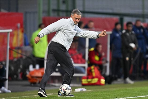 260513 RC Lens vs PSG Head Coach Luis Enrique Martinez Garcia of PSG pictured during the French Mc Donalds Ligue 1 season 2025 - 2026 matchday 29 game between Racing Club De Lens and Paris Saint-Germain on May 13 , 2026 in Lens, France. (Photo by David Catry Isosport) Lens France  Copyright: xDavidxCatryx 20260513DC2_3040