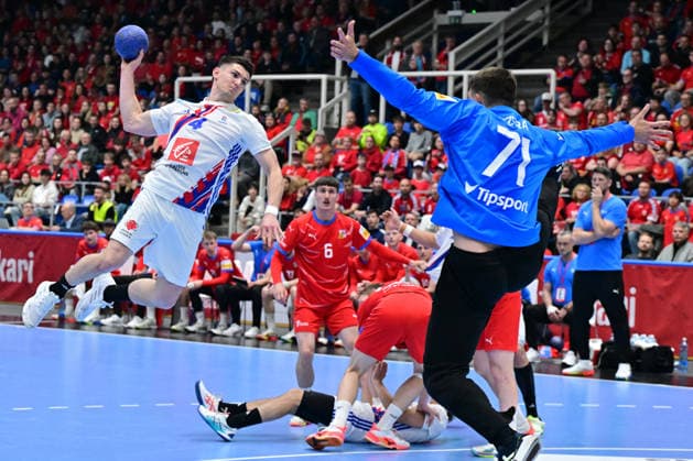 Handball, World Championship Qualifier, Czech Republic - France