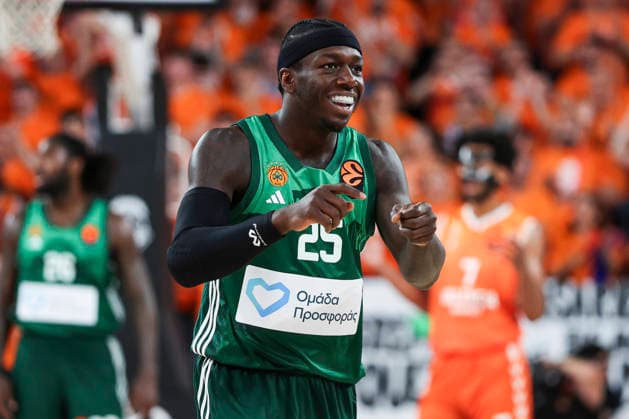 May 13, 2026, Valencia, Valencia, Spain: Kendrick Nunn of Panathinaikos AKTOR Athens gestures during the EuroLeague Play Off Game 5 match between Valencia Basket and Panathinaikos Aktor Athens at Roig Arena on May 13, 2026 in Valencia, Spain. Valencia Spain - ZUMAa181 20260513_zaa_a181_258 Copyright: xIrinaxR.xHipolitox