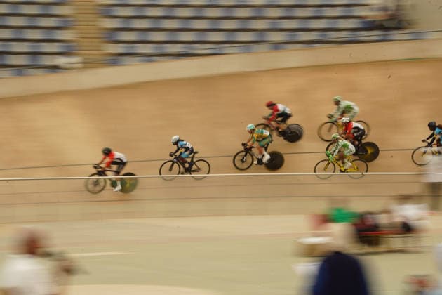 CAC Cycling Track African Championships in Abuja, Nigeria Cyclists compete at the 12th CAC Track African Championships at the Moshood Abiola National Stadium Velodrome in Abuja, Nigeria, May 13, 2026. The five-day continental championship runs through May 17 and features riders from eight African nations. Abuja Nigeria  Copyright: xMatrixxImages MarvellousxDurowaix