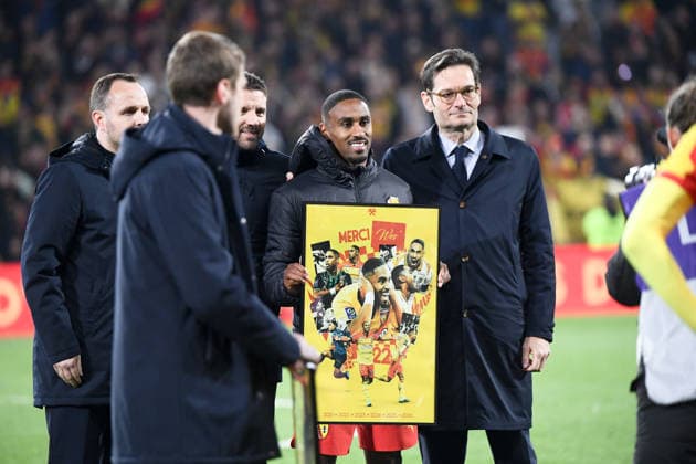 RC Lens v Paris Saint-Germain - Ligue 1 McDonald s 2025 2026 Joseph OUGHOURLIAN (President Lens RCL) - 22 Wesley SAID (rcl) during the Ligue 1 McDonald s match between Lens and Paris at Stade Bollaert-Delelis on May 13, 2026 in Lens, France. Lens France  Copyright: xFEPx 776348352