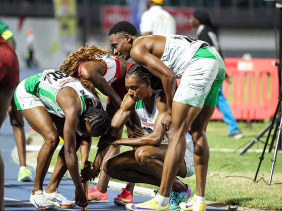 Ezekial Asuquo, Toheebat Jimoh, Victor Sampson and Patience Okon-George competes at The 24th African Senior Athletics Championships (ASAC) 2026 in Accra, Ghana, at the University of Ghana Sports Stadium from May 12 2026 Copyright: xCHRISTOPHERxONAHx