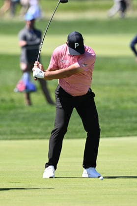 NEWTON SQUARE, PA - MAY 12: Gary Woodland of United States of America hits the ball during the 2026 PGA, Golf Herren Championship on May 12th, 2026 at Aronimink Golf Club in Newtown Square, PA.(Photo by Terence Lewis Icon Sportswire) GOLF: MAY 12 PGA PGA Championship EDITORIAL USE ONLY Icon260512092
