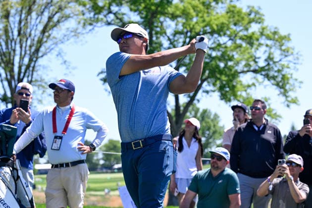 NEWTON SQUARE, PA - MAY 12: Kurt Kitayama of United States of America is shown during the 2026 PGA, Golf Herren Championship on May 12th, 2026 at Aronimink Golf Club in Newtown Square, PA.(Photo by Terence Lewis Icon Sportswire) GOLF: MAY 12 PGA PGA Championship EDITORIAL USE ONLY Icon260512116