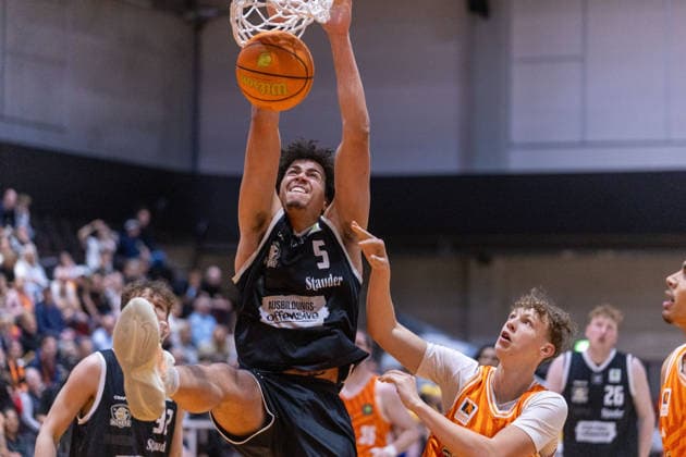 Benjamin Uzoma ETB Miners, 05 at the Dunk OrangeAcademy Ulm vs ETB Miners Essen , Basketball,Barmer Basketball 2 Bundesliga ProB, Play Offs Final, Season 2025 2026, 13 05 2026, OrangeAcademy Ulm vs ETB Miners Essen , Basketball,Barmer Basketball 2 Bundesliga ProB, Play Offs Final, Season 2025 2026, 13 05 2026 New Ulm Copyright: xEibner-Pressefoto DavidexDixGiovx EP_DGI