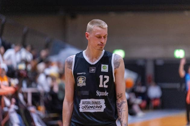 Frustration for Niclas Sperber ETB Miners, 12 OrangeAcademy Ulm vs ETB Miners Essen , Basketball,Barmer Basketball 2 Bundesliga ProB, Play Offs Final, Season 2025 2026, 13 05 2026, OrangeAcademy Ulm vs ETB Miners Essen , Basketball,Barmer Basketball 2 Bundesliga ProB, Play Offs Final, Season 2025 2026, 13 05 2026 New Ulm Copyright: xEibner-Pressefoto DavidexDixGiovx EP_DGI