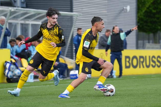 Thursday, 14 05 2026 Season 2025 2026 Final U17 Westfalenpokal at BVB Fußballpark Hohenbuschei, Dortmund, Germany BV Borussia Dortmund U17 VfL Bochum U17 Anastasios Kitos BVB , Ioannis Christos Kostoglou BVB
