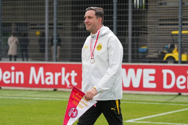 Thursday, 14 05 2026 Season 2025 2026 Final U17 Westfalenpokal at BVB Fußballpark Hohenbuschei, Dortmund, Germany BV Borussia Dortmund U17 VfL Bochum U17 Head Coach Marco Lehmann BVB