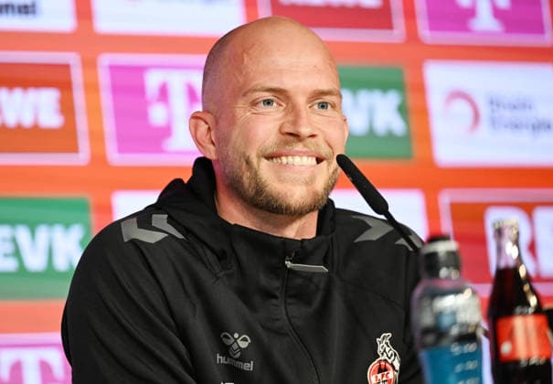 14.05.2026, xophax, Fussball 1.Bundesliga, 1.FC Koeln . Bayern München gegen 1.FC Köln .Pressekonferenz vor dem Spiel in München . Trainer RenÃ Wagner ( 1.FC Köln ) Koeln *** 14 05 2026, xophax, Soccer 1 Bundesliga, 1 FC Köln Bayern Munich vs 1 FC Köln Press conference before the match in Munich Coach RenÃ Wagner 1 FC Köln Koeln