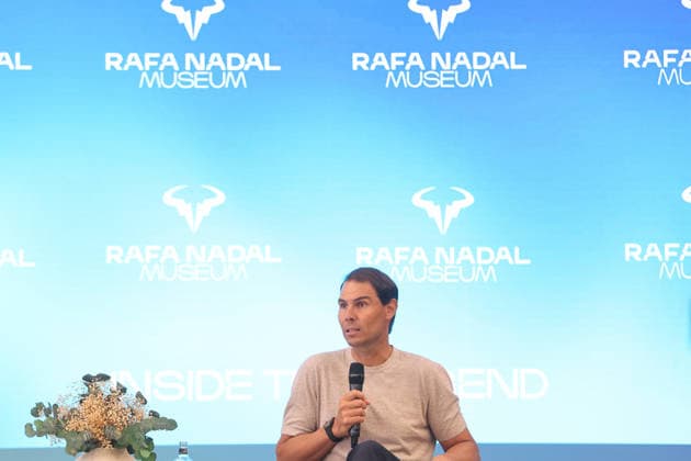Tennis, Rafael Nadal during press event for the extension of the Nadal Museum in Barcelona