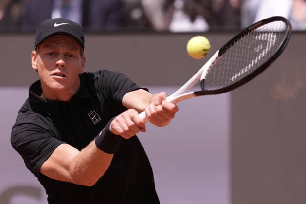 Jannik Sinner during the match between Jannik Sinner (ITA) vs Andrey Rublev at the Italian Open in Rome, Thursday, May 14, 2026. (Alfredo Falcone LaPresse)  Copyright: xAlfredoxFalcone LaPressex