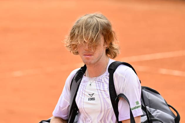 Foto IPP Cavaliere Emiliano. Roma 14 05 2026. Tennis Internazionali d Italia 2026. Nella foto: Adrey Rublev. Italy Photo Press - World Copyright italy ITALY  Copyright: xR4924_italyphotopressx