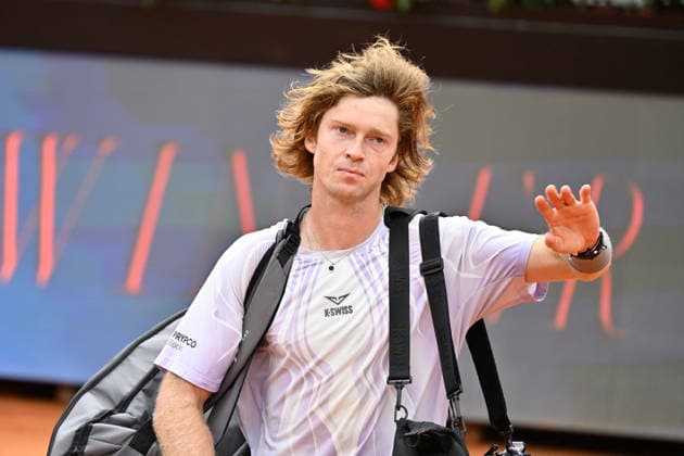 Foto IPP Cavaliere Emiliano. Roma 14 05 2026. Tennis Internazionali d Italia 2026. Nella foto: Andrey Rublev. Italy Photo Press - World Copyright italy ITALY  Copyright: xR4924_italyphotopressx