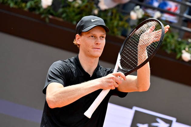 Foto IPP Cavaliere Emiliano. Roma 14 05 2026. Tennis Internazionali d Italia 2026. Nella foto: Jannik Sinner esulta dopo aver vinto la partita Italy Photo Press - World Copyright italy ITALY  Copyright: xR4924_italyphotopressx