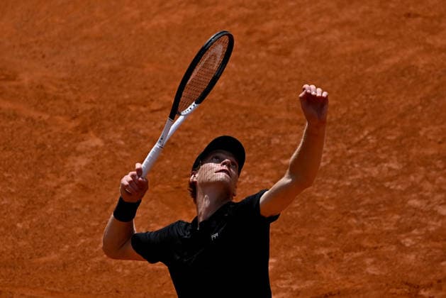 Foto IPP Cavaliere Emiliano. Roma 14 05 2026. Tennis Internazionali d Italia 2026. Nella foto: Jannik Sinner. Italy Photo Press - World Copyright italy ITALY  Copyright: xR4924_italyphotopressx