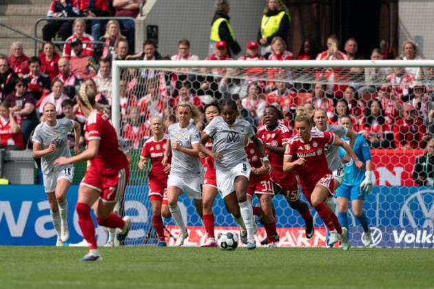COLOGNE, GERMANY - MAY 14: Lineth Beerensteyn (9 VfL Wolfsburg) during the DFB-Pokal Frauen Final match between VfL Wolfsburg and FC Bayern Munich at RheinEnergieStadion on May 14, 2026 in Cologne, Germany.(Photo by Qianru Zhang Press Photo) Copyright: xQianruxZhang SPPx Sportspressphoto_SPR146188