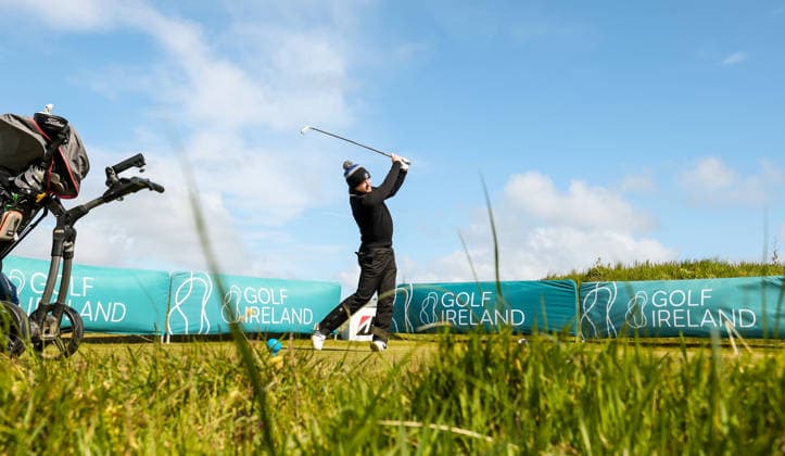 REPRO FREE *PRESS RELEASE NO REPRODUCTION FEE* EDITORIAL USE ONLY North of Ireland Men s Amateur Open, Royal Portrush Golf Club 14 5 2026 Andrew Gavin tees off the 1st Andrew Gavin tees off the 1st 14 5 2026  Copyright: x INPHO NickxElliottx AC015324