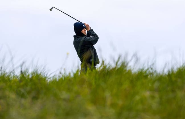 REPRO FREE *PRESS RELEASE NO REPRODUCTION FEE* EDITORIAL USE ONLY North of Ireland Men s Amateur Open, Royal Portrush Golf Club 14 5 2026 Max Berrisford tees off the 1st Max Berrisford tees off the 1st 14 5 2026  Copyright: x INPHO NickxElliottx NE1L4229