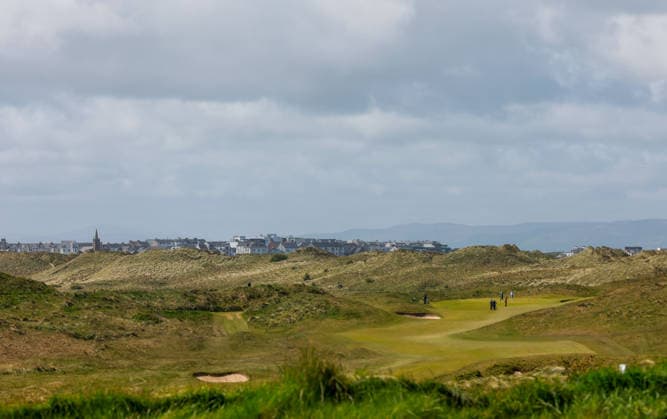 REPRO FREE *PRESS RELEASE NO REPRODUCTION FEE* EDITORIAL USE ONLY North of Ireland Men s Amateur Open, Royal Portrush Golf Club 14 5 2026 A general view of the action at Royal Portrush Golf Club A general view of the action at Royal Portrush Golf Club 14 5 2026  Copyright: x INPHO NickxElliottx NE1L6237