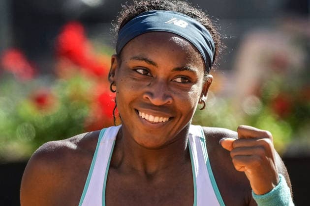 Coco Gauff of United States celebrates after the match against Sorana-Mihaela Cirstea of Romania at the Internazionali BNL d Italia 2026 tennis tournament at Foro Italico in Rome (Italy) on May, 14, 2026. AntoniettaxBaldassarre