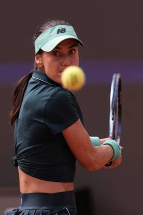 Sorana Cirstea (ROU) during the match between Sorana Cirstea (ROU) vs Coco Gauff (USA) at the Italian Open in Rome, Thursday, May 14, 2026. (Alfredo Falcone LaPresse)  Copyright: xAlfredoxFalcone LaPressex