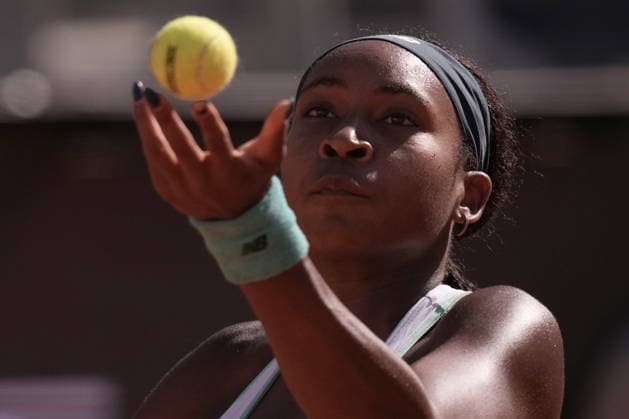 Coco Gauff (USA) during the match between Sorana Cirstea (ROU) vs Coco Gauff (USA) at the Italian Open in Rome, Thursday, May 14, 2026. (Alfredo Falcone LaPresse)  Copyright: xAlfredoxFalcone LaPressex