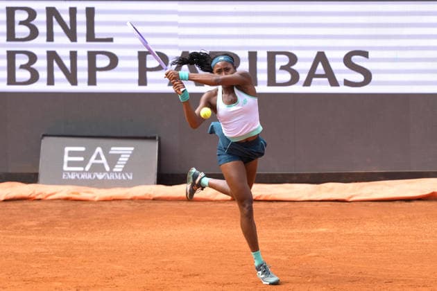 Coco Gauff of United States during the match against Sorana-Mihaela Cirstea of Romania at the Internazionali BNL d Italia 2026 tennis tournament at Foro Italico in Rome (Italy) on May, 14, 2026. AntoniettaxBaldassarre