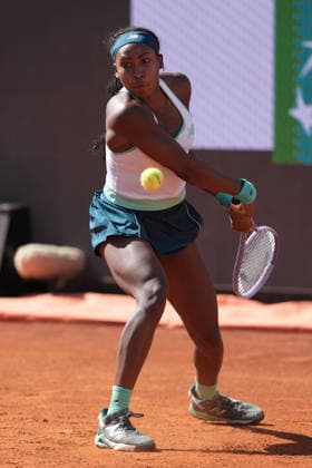 Coco Gauff of United States during the match against Sorana-Mihaela Cirstea of Romania at the Internazionali BNL d Italia 2026 tennis tournament at Foro Italico in Rome (Italy) on May, 14, 2026. AntoniettaxBaldassarre