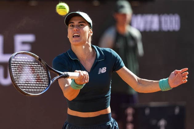 Sorana-Mihaela Cirstea of Romania during the match against Coco Gauff of United States at the Internazionali BNL d Italia 2026 tennis tournament at Foro Italico in Rome (Italy) on May, 14, 2026. AntoniettaxBaldassarre