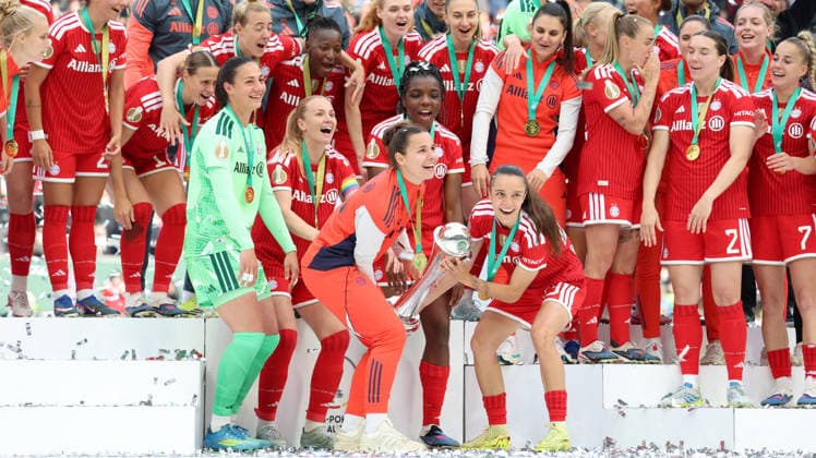 14 05 2026, xrekx, Football DFB Womens Cup Final, VfL Wolfsburg FC Bayern Munich v l DFB Cup Winners FC Bayern Muenchen DFL DFB REGULATIONS PROHIBIT ANY USE OF PHOTOGRAPHS as IMAGE SEQUENCES and or QUASI VIDEO Cologne