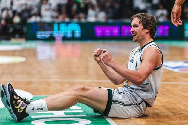 Marco Hollersbacher Gladiators Trier , Vet Concept Gladiators Trier vs Rostock Seawolves, Basketball, easyCredit BBL, Play Ins, Season 2025 2026, 14 05 2026 Vet Concept Gladiators Trier vs Rostock Seawolves, Basketball, easyCredit BBL, Play Ins, Season 2025 2026, 14 05 2026 Copyright: xEibner-Pressefoto AlexanderxNeisx EP_ANS