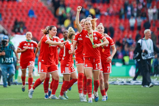 DFB Cup 46 Womens Final, VfL Wolfsburg FC Bayern Munich, 14 05 2026 Klara Bühl FC Bayern Munich, 17 DFB Cup 46 Womens Final, VfL Wolfsburg FC Bayern Munich Cologne, RheinEnergieSTADION 14 05 2025 Copyright: xBEAUTIFULxSPORTS Freisenx
