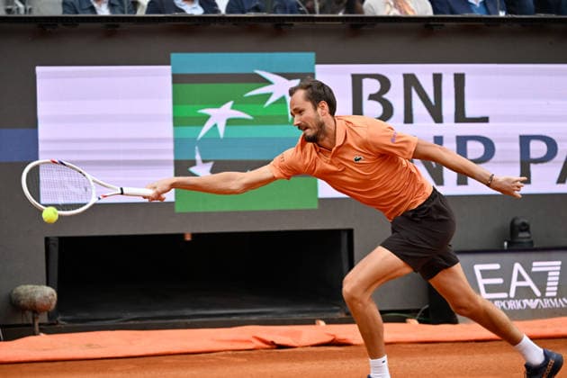 Foto IPP Cavaliere Emiliano. Roma 14 05 2026. Tennis Internazionali d Italia 2026. Nella foto: Daniil Medvedev. Italy Photo Press - World Copyright italy ITALY  Copyright: xR4924_italyphotopressx