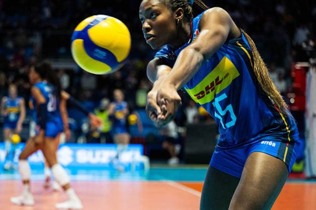 IPA84692176 - Merit Adigwe (ITA) - BPER Test Match - Italy Women vs France Women. Biella Forum in Biella, Italy on May 14, 2026.  Copyright: xRiccardoxSpadettoxDexPaulis IPAxSportx xx 84692176