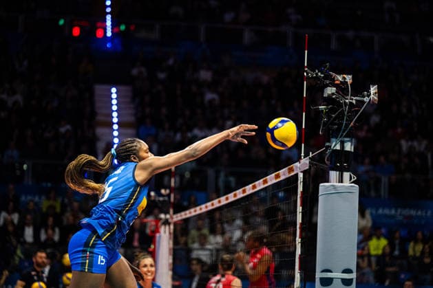 IPA84693374 - Merit Adigwe (ITA) - BPER Test Match - Italy Women vs France Women. Biella Forum in Biella, Italy on May 14, 2026.  Copyright: xRiccardoxSpadettoxDexPaulis IPAxSportx xx 84693374