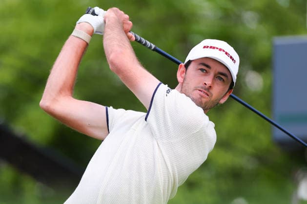 NEWTON SQUARE, PA - MAY 14: Elvis Smylie of Australia tees off at the tenth tee during round 1 of the 2026 PGA, Golf Herren Championship on May 14, 2026 at Aronimink Golf Club in Newtown Square, Pennsylvania. (Photo by Rich Graessle Icon Sportswire) GOLF: MAY 14 PGA PGA Championship EDITORIAL USE ONLY Icon260514255041