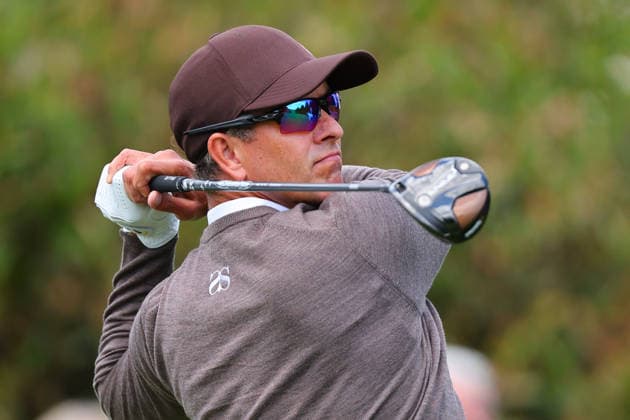 NEWTON SQUARE, PA - MAY 14: Adam Scott of Australia tees off at the first tee during round 1 of the 2026 PGA, Golf Herren Championship on May 14, 2026 at Aronimink Golf Club in Newtown Square, Pennsylvania. (Photo by Rich Graessle Icon Sportswire) GOLF: MAY 14 PGA PGA Championship EDITORIAL USE ONLY Icon260514255331