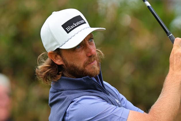 NEWTON SQUARE, PA - MAY 14: Tommy Fleetwood of England tees off at the first tee during round 1 of the 2026 PGA, Golf Herren Championship on May 14, 2026 at Aronimink Golf Club in Newtown Square, Pennsylvania. (Photo by Rich Graessle Icon Sportswire) GOLF: MAY 14 PGA PGA Championship EDITORIAL USE ONLY Icon260514255621