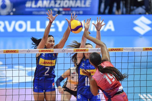 IPA84703400 - Biella, Italy May 14, 2026, Biella Forum BPER Test Match of the women s national volleyball team between Italy and France at Biella Forum Depie Lorielle (19)FRA in action during Test Match of the women s national volleyball team between Italy and France at Biella Forum  Copyright: xTonelloxAbozzi IPAxSportx xx 84703400