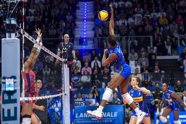 VOLLEY - Amichevole - BPER Test Match - Italy Women vs France Women Photo by IPA ABACAPRESS.COM84703343 - Biella, Italy 14 May 2026, Biella Forum BPER Test Match of the women s national volleyball team between Italy and France at Biella Forum Dalila Marchesini (6)ITA in action during Test Match of the women s national volleyball team between Italy and France at Biella Forum Biella Italy  Copyright: xIPAxSport ABACAx