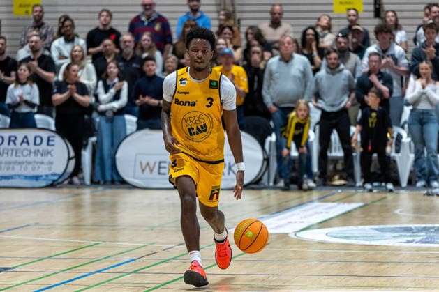 Charles Tyorne Harris Jr Bozic Estriche Knights Kirchheim, 03 GER, Bozic Estriche Knights Kirchheim vs BG Goettingen, BARMER 2 Basketball Bundesliga, Playoffs Game 4, Season 2025 2026, 14 05 2026 GER, Bozic Estriche Knights Kirchheim vs BG Goettingen, BARMER 2 Basketball Bundesliga, Playoffs Game 4, Season 2025 2026, 14 05 2026 Goeppingen Copyright: xEibner-Pressefoto NinaxSanderx EP_NSR