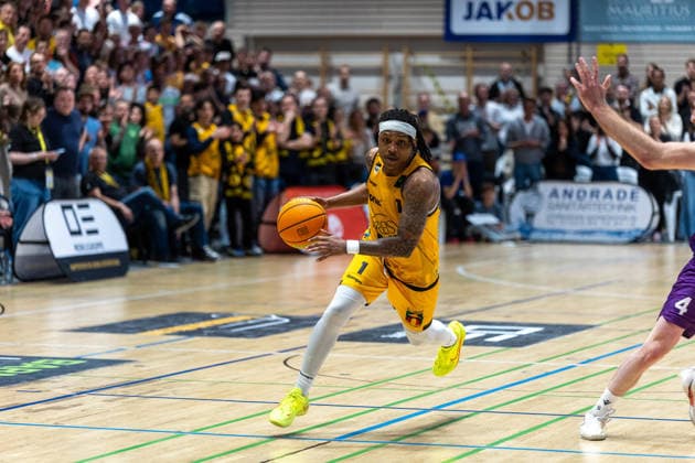 Phillip Montreal Russell Bozic Estriche Knights Kirchheim, 01 GER, Bozic Estriche Knights Kirchheim vs BG Goettingen, BARMER 2 Basketball Bundesliga, Playoffs Game 4, Season 2025 2026, 14 05 2026 GER, Bozic Estriche Knights Kirchheim vs BG Goettingen, BARMER 2 Basketball Bundesliga, Playoffs Game 4, Season 2025 2026, 14 05 2026 Goeppingen Copyright: xEibner-Pressefoto NinaxSanderx EP_NSR