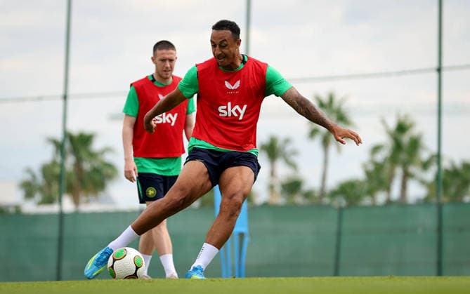 Republic of Ireland Squad Training, La Finca Resort, Alicante, Spain 15 5 2026 Adam Idah Adam Idah 15 5 2026  Copyright: x INPHO RyanxByrnex RB1_9840