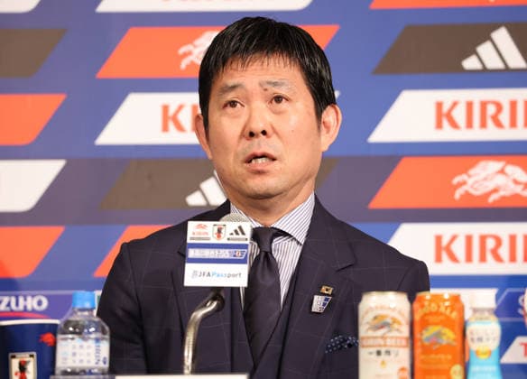 May 15, 2026, Tokyo, Japan - Japan s football national team, Nationalteam head coach Hajime Moriyasu announces his 26-member World Cup squad at a press conference, PK, Pressekonferenz in Tokyo on Friday, May 15, 2026. FIFA World Cup, WM, Weltmeisterschaft, Fussball 2026 will be held from June 11 through July 19 in Canada, Mexico and the United States. (photo by Yoshio Tsunoda AFLO) Noxthirdxpartyxsales aflo_330475189