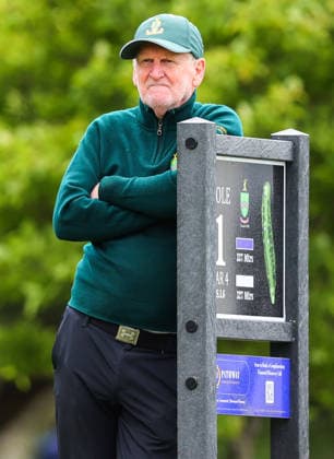 REPRO FREE *PRESS RELEASE NO REPRODUCTION FEE* EDITORIAL USE ONLY Flogas Irish Women s Amateur Open, Newlands Golf Club, Dublin 15 5 2026 Newlands Golf Club Mens Captain Dermot Devlin Dermot Devlin 15 5 2026  Copyright: x INPHO TomxO™Hanlonx V1465318
