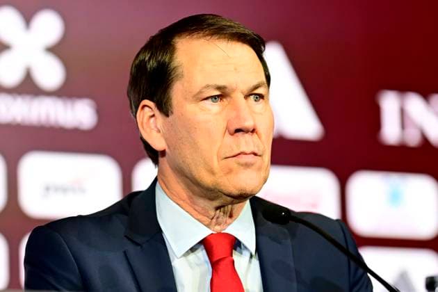 Belgian National Football Team Media Activities 15 05 2026 TUBIZE, BELGIUM - MAY 15 : Garcia Rudi head coach of Belgium announcing the FIFA 2026 Wold Cup Red Devils squad list during a press conference, PK, Pressekonferenz prior to the FIFA World Cup, WM, Weltmeisterschaft, Fussball Football 2026 at the Belgian National Football center on May 15, 2026 in Tubize, Belgium, 15 05 2026 Tubize Belgium  Copyright: xNicoxVereeckenx